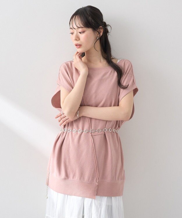 earth music&ecology マルチウェイリメイク風プルオーバー Pink