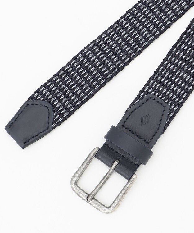 JOSEPH ABBOUD 【伸びる】薄くて軽い！ ライトミックスコード ベルト ダルブルー系