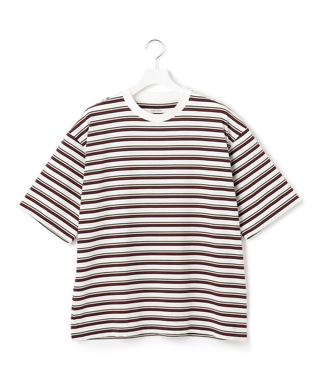 J.PRESS YORK STREET 【UNISEX】ベーシックボーダー Tシャツ ホワイト系2