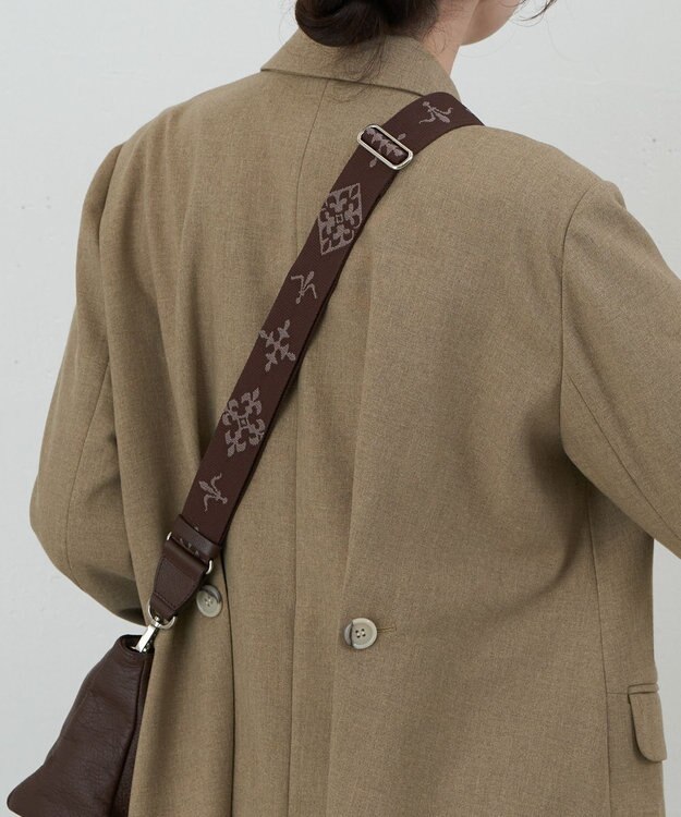 russet アレンジショルダーベルト［Monogram］(CE-1099) D.Brown2（シルバー金具）