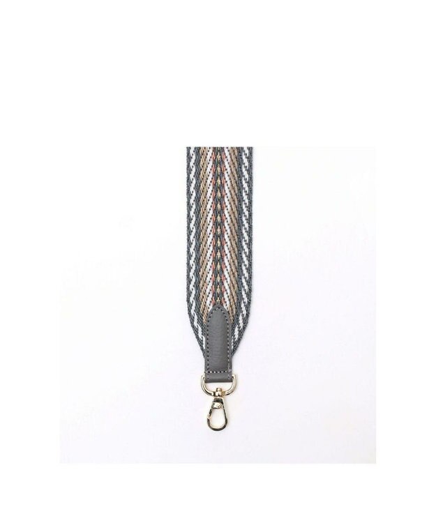 A.D.M.J. 【別売り】イタリアンテープショルダーストラップ(レギュラー/107cm) GY/O.GY