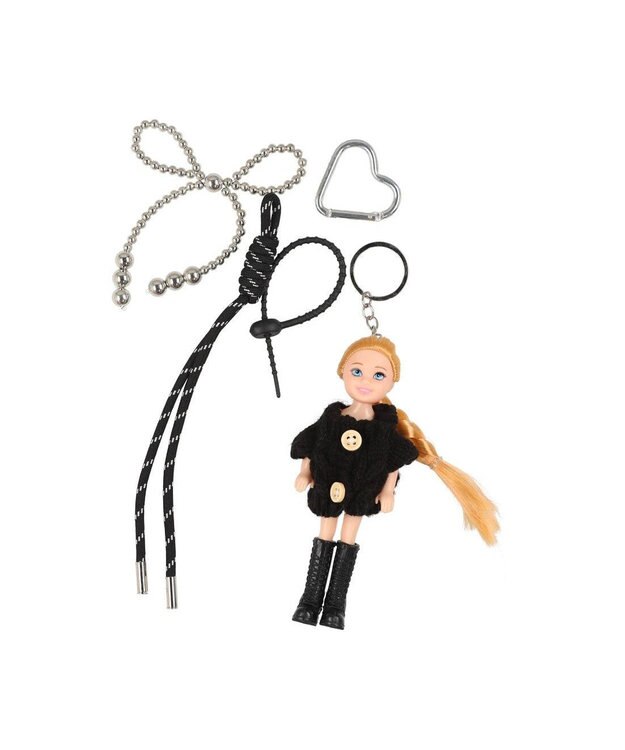 UNBILLION カシュカシュ cachecache / ドールジャラジャラチャーム ブラックアソート