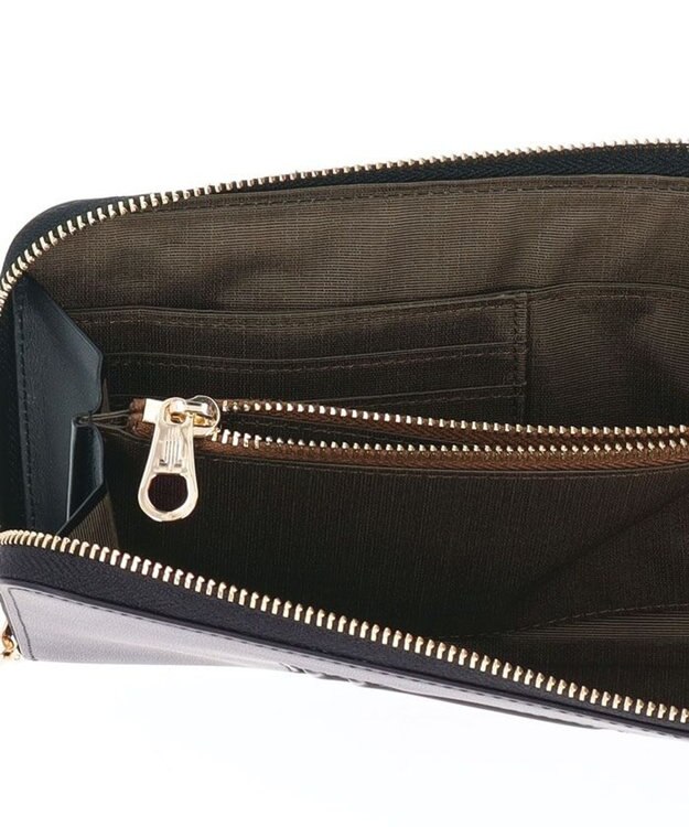 LANVIN en Bleu ヴィジュ スマホショルダー財布 ブラック