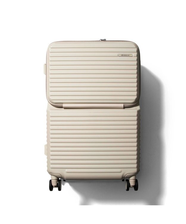 ACE BAGS & LUGGAGE EDGELINK クルーズボックスグリント スーツケース 64L フロントオープン 09143 エッジリンク アイボリー