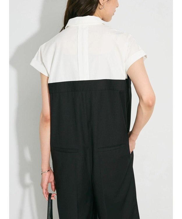 Green Parks シャツデザインロンパース Black