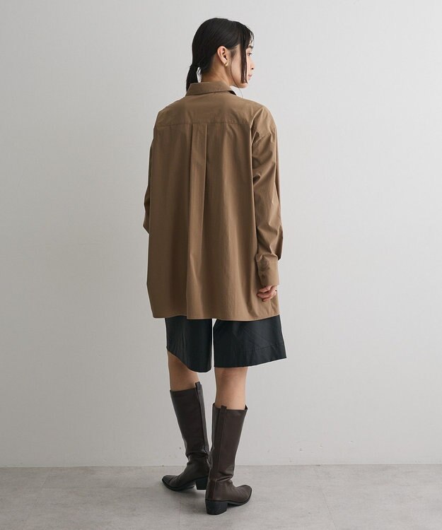 CRAFT STANDARD BOUTIQUE ビスチェレイヤード風シャツ Brown
