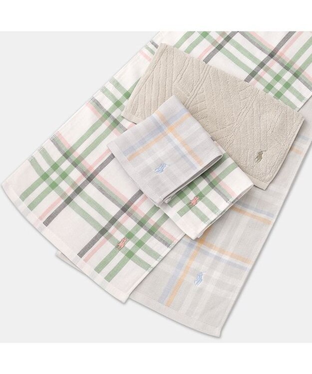 PRESENTERS ROOM POLO RALPH LAUREN HOME(ポロ ラルフ ローレン ホーム) / ESTELLA PLAID ハンドタオルギフトセット(SAGE) -