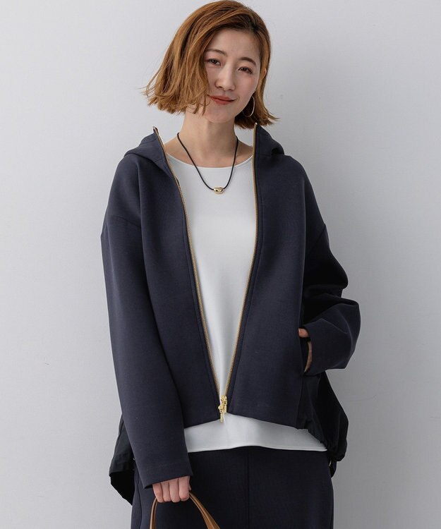 23区 【先行予約】コットンダンボール フーディー アウター ネイビー系