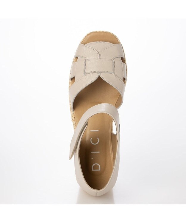 MODE ET JACOMO <D'ICI>カットワークストラップサンダル アイボリー