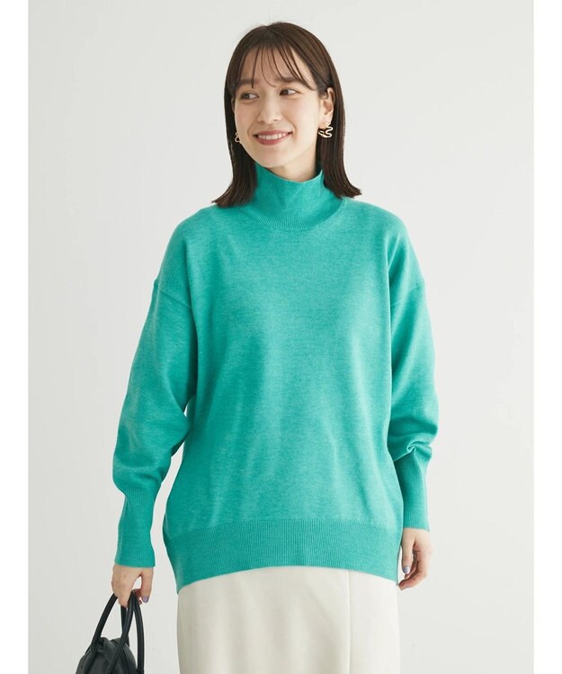 Green Parks もちやわ　モックネックプルオーバー Green