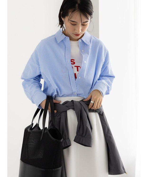 Te chichi オーバーサイズシャツ ブルー