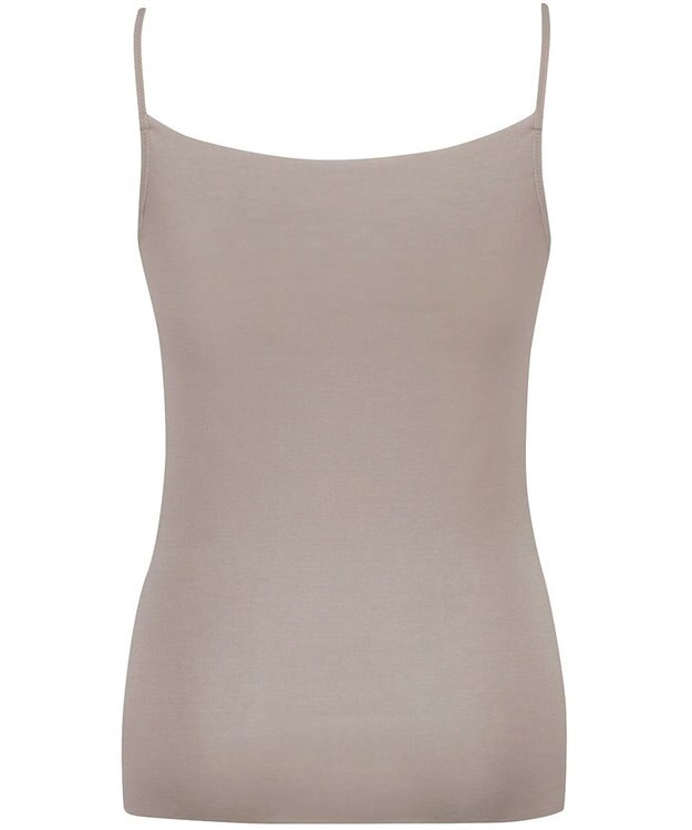 Wing インナー 【綿の贅沢オーガニック フラットタイプ】 オーガニックコットン混素材 ひびきにくく薄くて軽い キャミソール EL1048 ウイング／ワコール シナモンブラウン