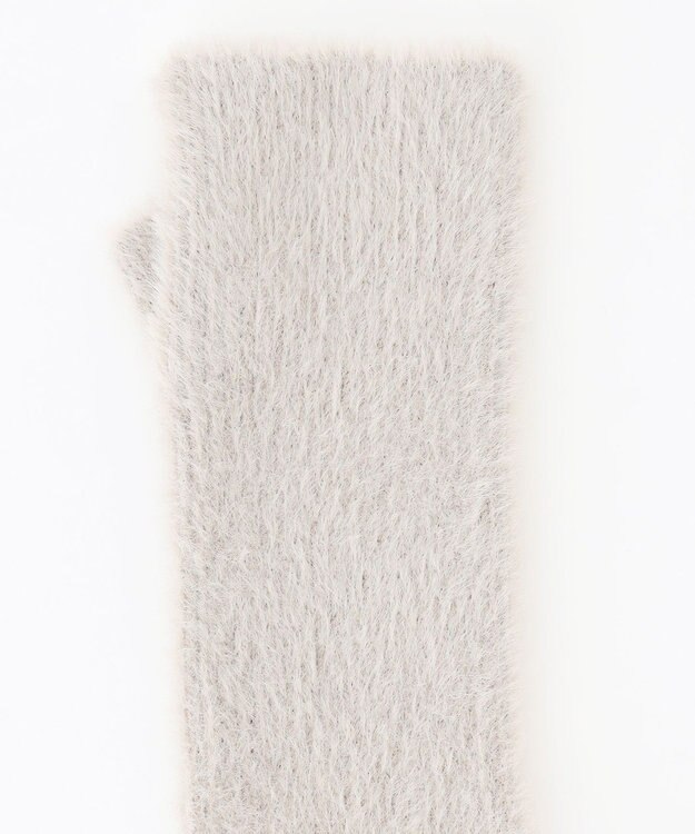 ANY SIS 【WEB＋一部店舗限定】シャギー ハンドウォーマー ライトグレー