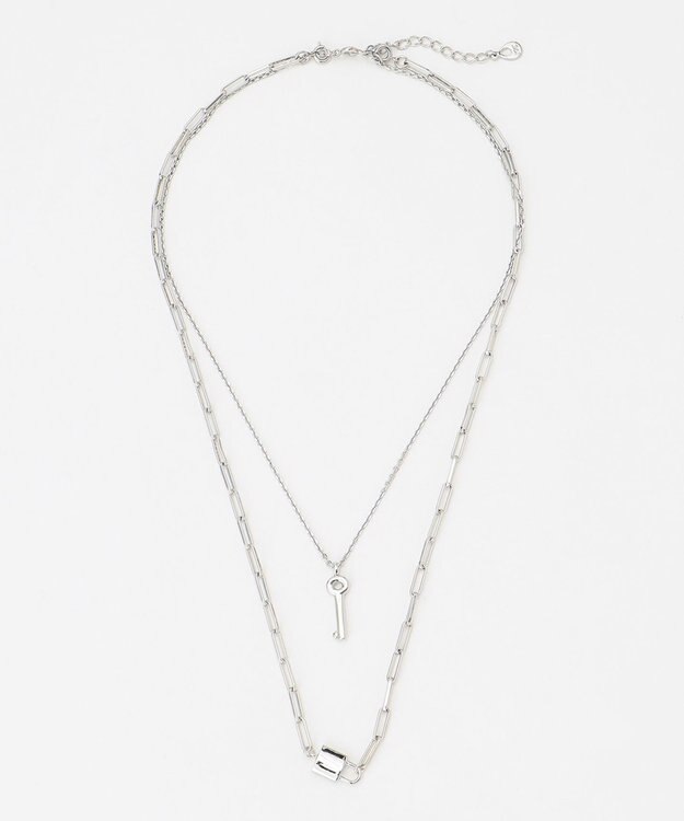 23区 キーモチーフセットネックレス シルバー系