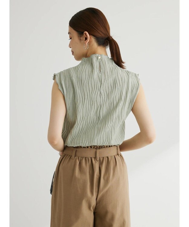 Green Parks ・Ｐｅｔｉｔ　Ｆｌｅｕｒ　ウェーブメロープルオーバー Light Khaki