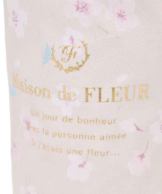 Maison de FLEUR sakuraプリントボトルケース Pink