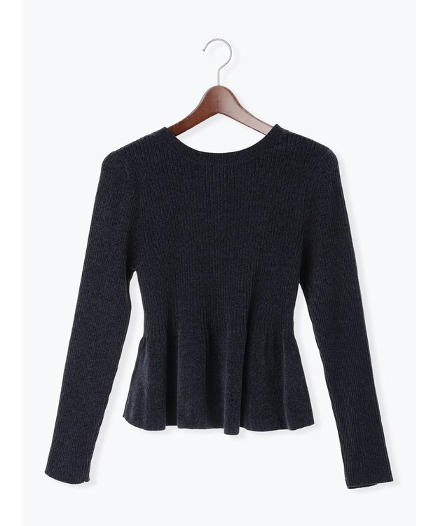 Te chichi モールペプラム2WAYニット チャコールグレー