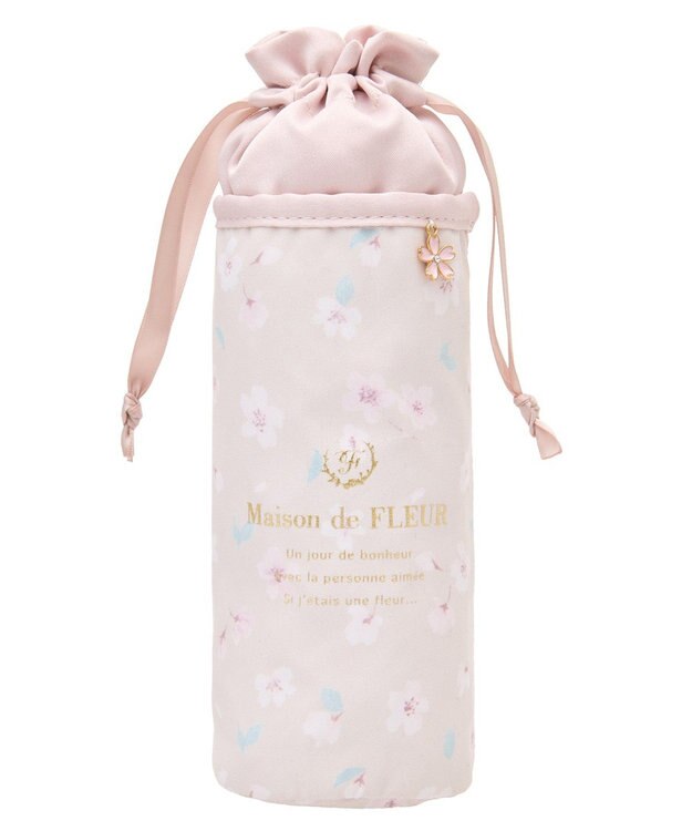 Maison de FLEUR sakuraプリントボトルケース Pink