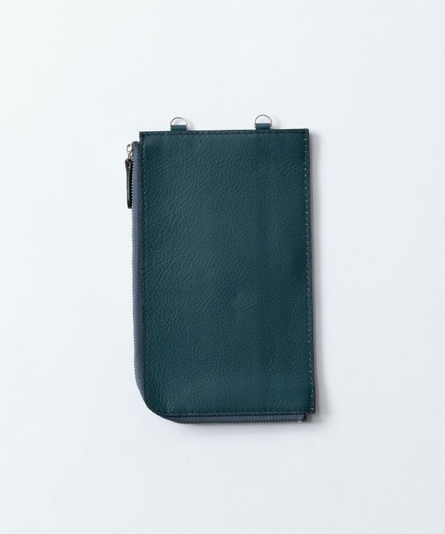 TRICOTE LEATHER LONG WALLET／レザーロング財布 38GREENBLUE