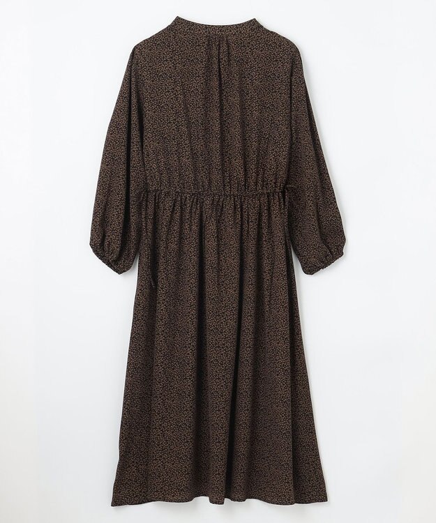 ANY 【洗濯機可能/ウエストゴム】ウエストギャザー ワンピース フラワー