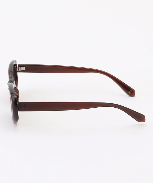 自由区 オーバル サングラス ブラウン