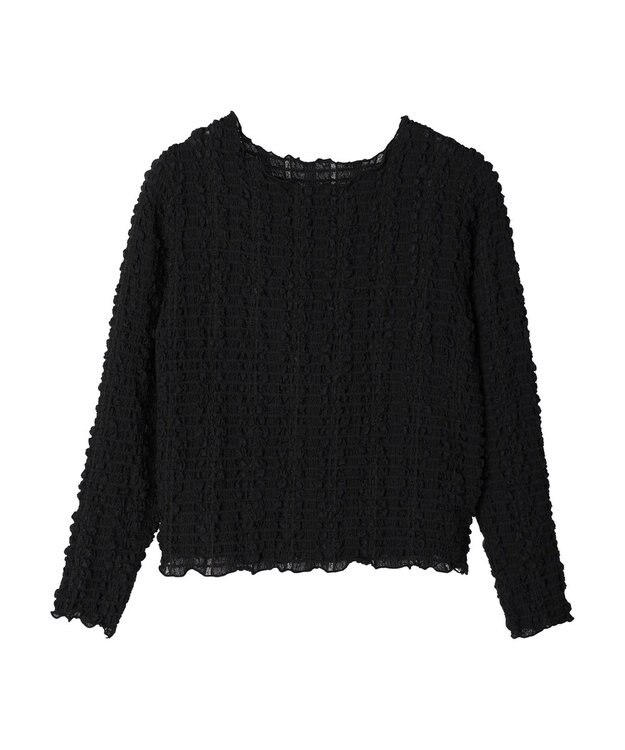 Green Parks ・ＲＡＹ　ＣＡＳＳＩＮ　フクレジャカードプルオーバー Black