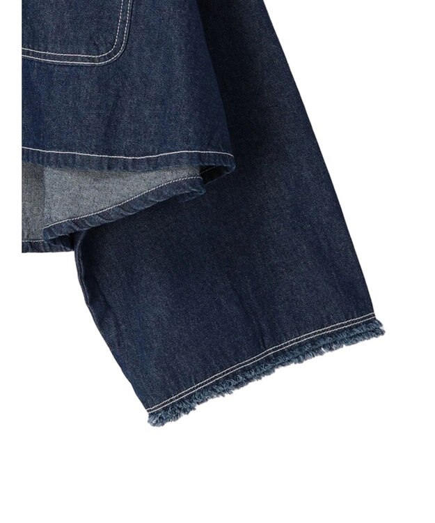 earth music&ecology スクエアデニムシャツ Indigo