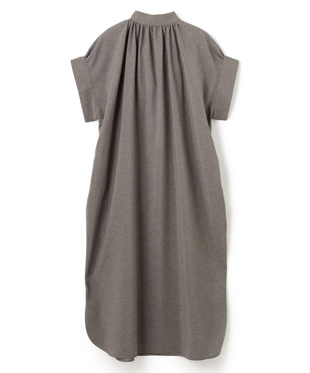 BEIGE， 【洗える/接触冷感/速乾/UVケア対応】BATEAU / スタンドカラードレス C.Gray