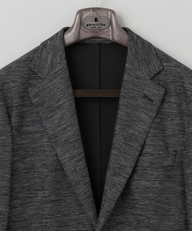 GOTAIRIKU 【吸水速乾/ウォッシャブル】ノルマンディーリネン カーディガンジャケット（24年モデル） グレー系(パッチポケット)