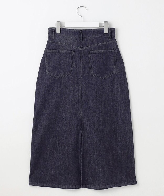 自由区 【洗える】ウスカルデニムAライン スカート インディゴ