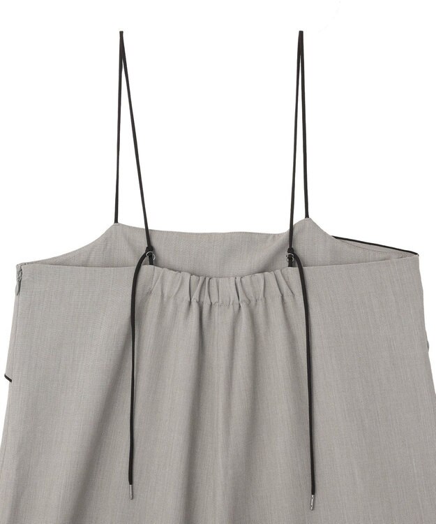 YECCA VECCA ラッフルキャミオールインワン Gray