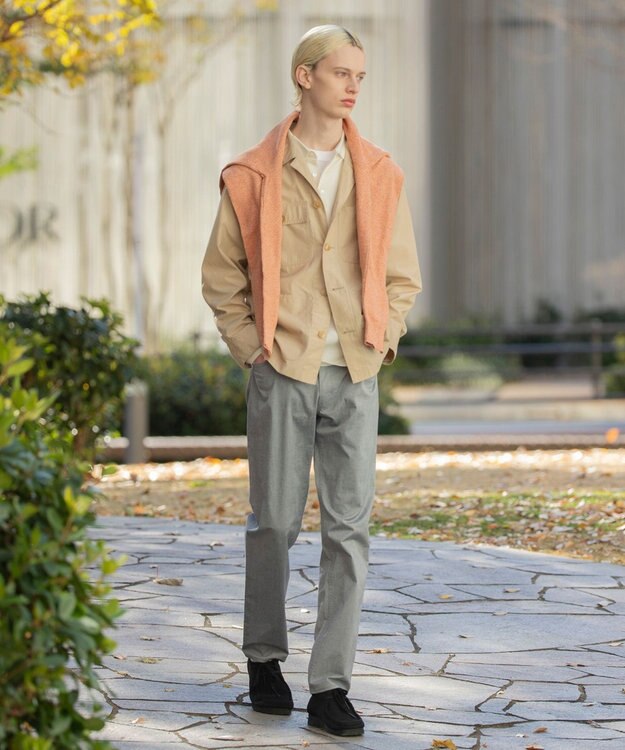 J.PRESS MEN グリストーンタフタ カバーオールジャケット ベージュ系