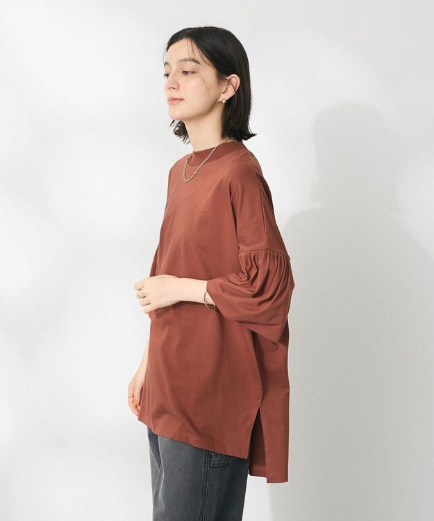 CRAFT STANDARD BOUTIQUE ランタンスリーブチュニック Brown