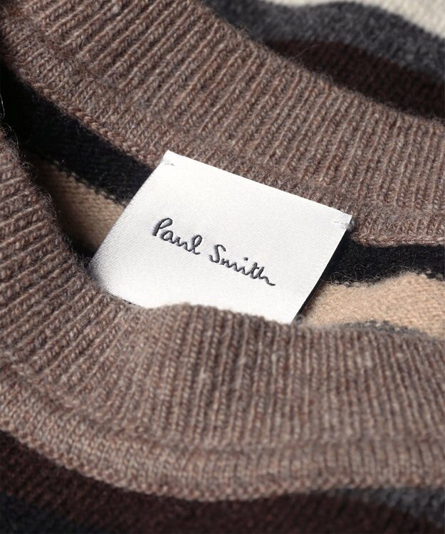 Paul Smith カシミヤブレンド ストライプ ニット ブラウン