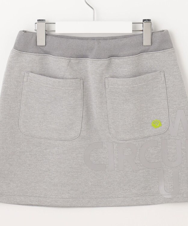 PW CIRCULUS 【WOMEN】【洗える/軽量】裏毛 ロゴ スカート ゴルフウェア レディース ライトグレー