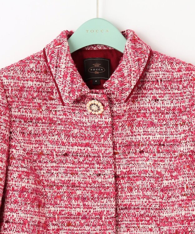 TOCCA CAMELOT TWEED コート オールドローズ系