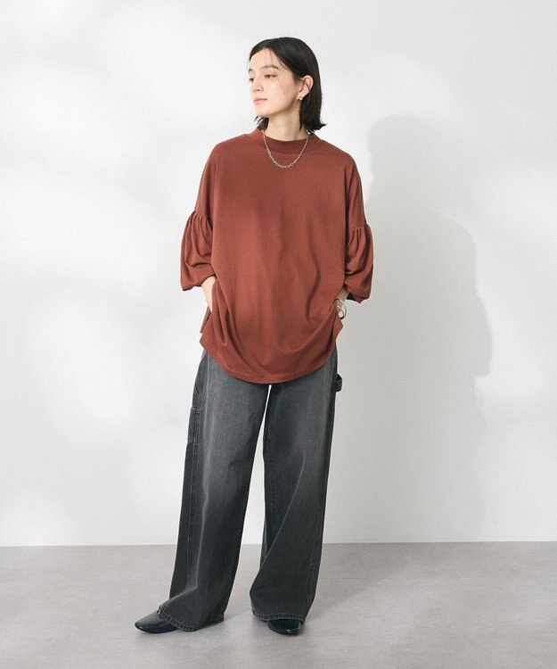 CRAFT STANDARD BOUTIQUE ランタンスリーブチュニック Brown