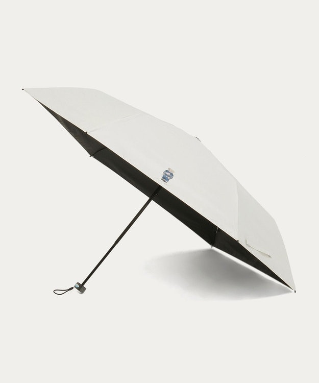 MOONBAT 【WEB限定/遮光率100%/遮熱/UV/耐風】POLO RALPH LAUREN（ポロ ラルフローレン）晴雨兼用日傘 ポロベア 無地 折りたたみ傘 オフホワイト