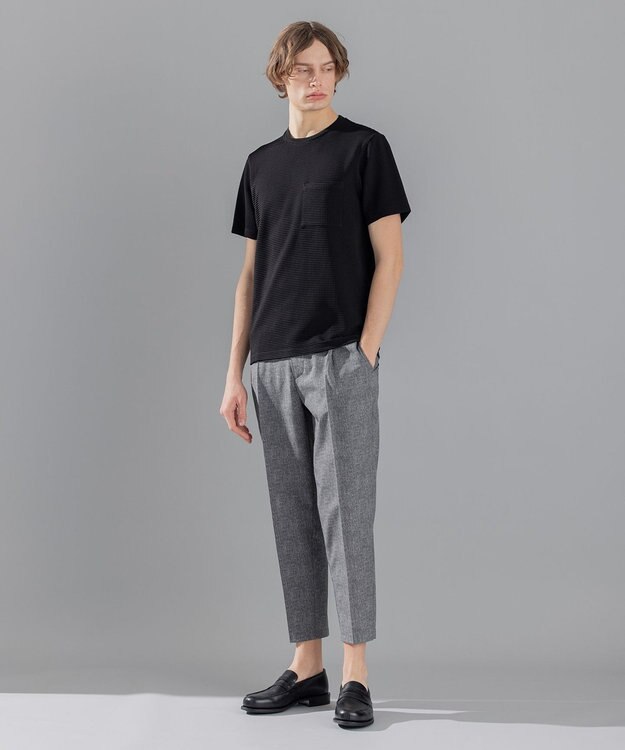 JOSEPH HOMME 【オリジナル素材】ライトタックジャージー クルーネック ブラック系