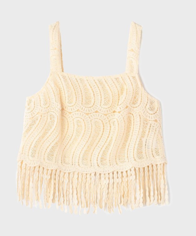 GRACE CONTINENTAL クロシェレースキャミ キナリ