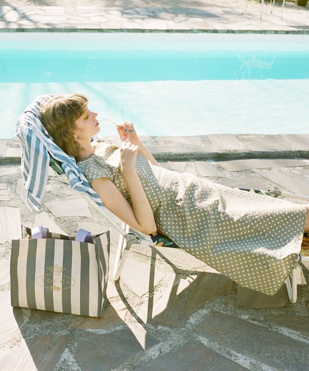 TOCCA TOCCA HOTEL CANVASTOTE L トートバッグ L ライトグレー系