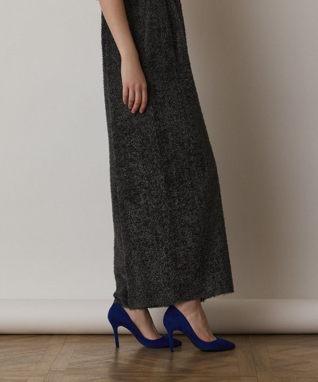 GRACE CONTINENTAL カットジャガードサロペット グレー