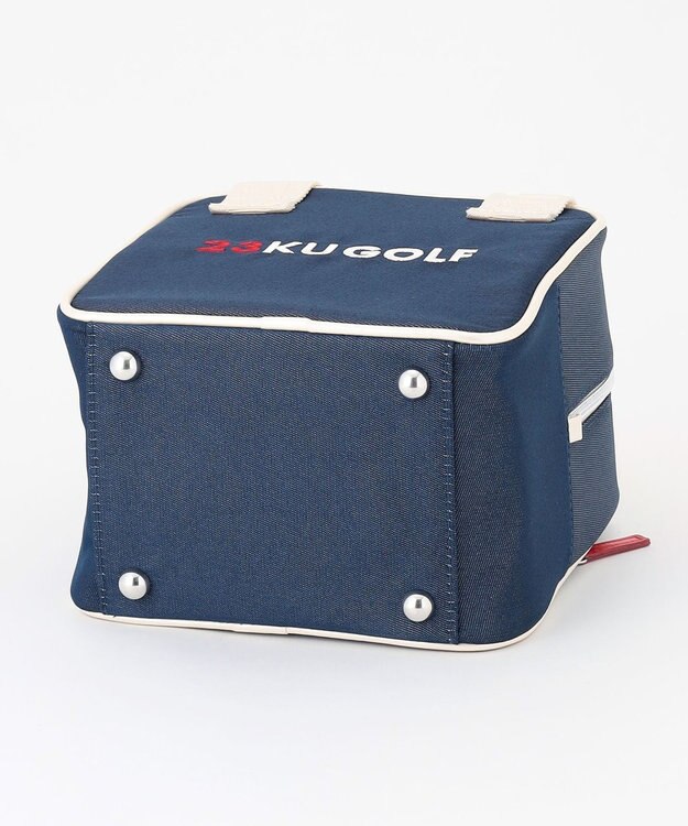 23区GOLF 【WOMEN】合皮×デニム調保冷カートバッグ ネイビー系