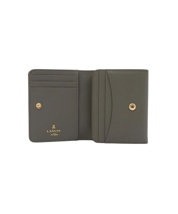 LANVIN en Bleu イエナ 二つ折り中ボックス財布 グレー