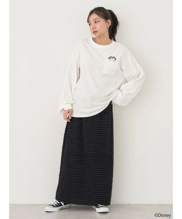 earth music&ecology Ｄｉｓｎｅｙ／覗きルシファーポケットロンＴ White