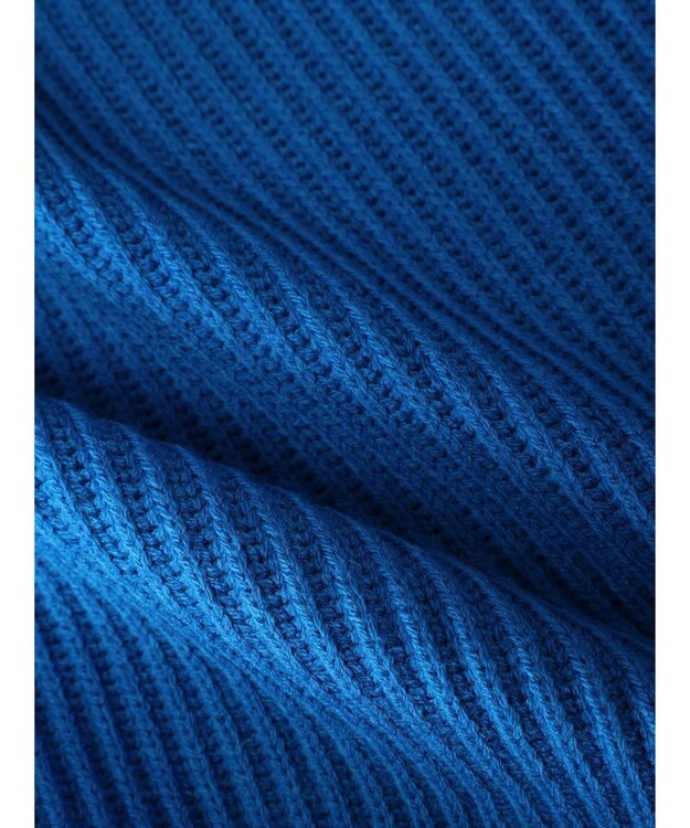 Green Parks 洗える　アゼ編みニットプルオーバー Blue
