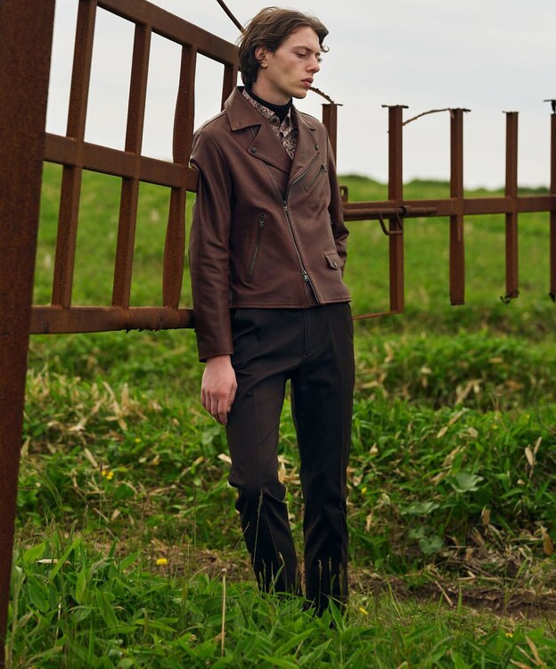 JOSEPH ABBOUD 【洗える】リバティプリント シャツ ワイン系5