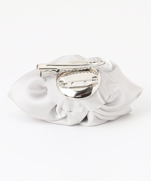 23区 サテンコサージュ ライトグレー系