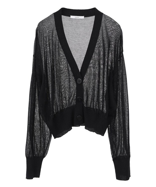 CRAFT STANDARD BOUTIQUE シアーニットカーディガン Black