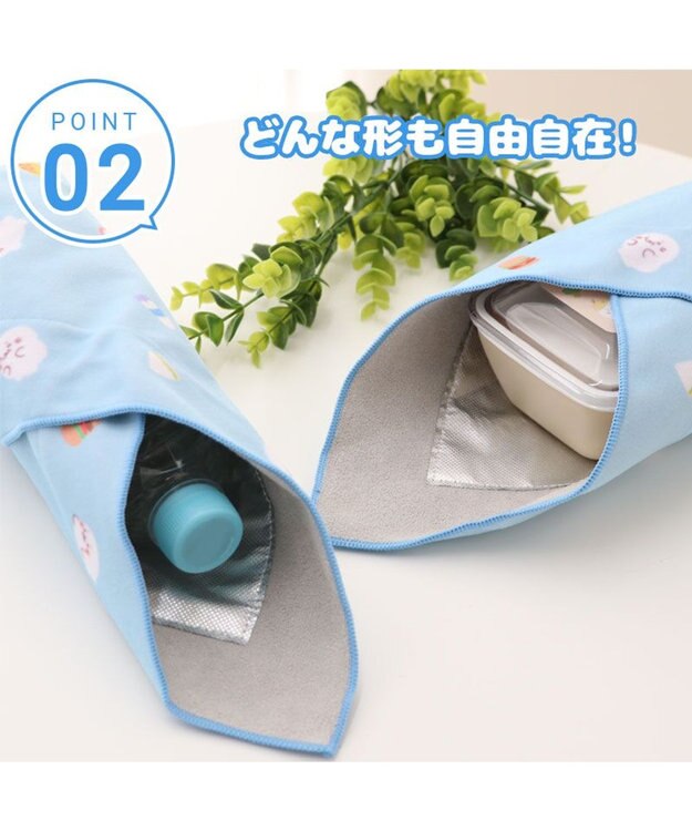 Mother garden しろたん 保冷小風呂敷 《食いしん坊柄》 食いしん坊柄